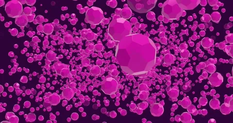3D Hexagon Balls Background Stock Footage 140184773