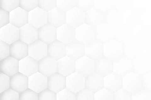 3D Hexagonal Blocks Structure White Minimalist Abstract Background イラスト素材