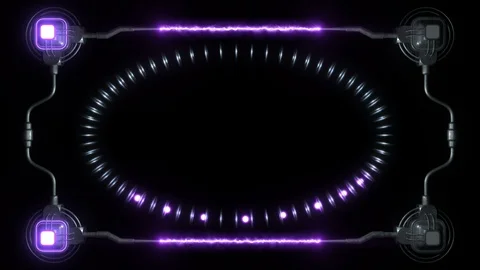 3d hi-tech background Stock Footage 90684242