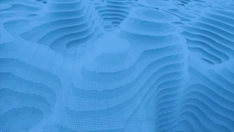 3d hi-tech Royal blue circular dots topography futuristic background 動画素材 296617188