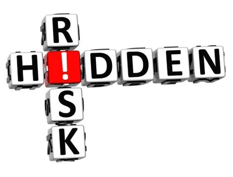 3d hidden risk crossword Illustration