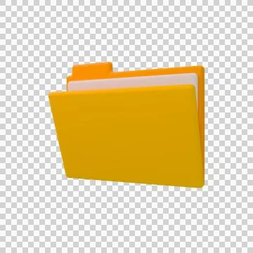 3d High Quality folder icon Stock Illustration