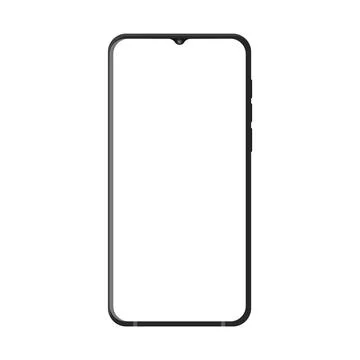 3d high quality vector mobile mockups. Ultra realistic smartphone. Device UI UX Stock Illustration