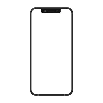 3d high quality vector mobile mockups. Ultra realistic smartphone. Device UI UX Ilustração Stock