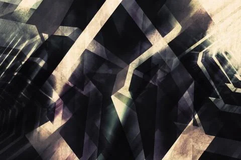 3d high-tech computer graphic concept Stock Illustration