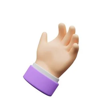 3d holding hand. Stock Illustration