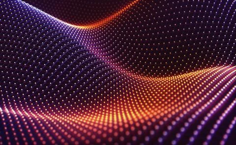 3D Hologram Abstract Background Network Connection Stock Illustration