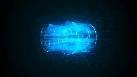 3D Hologram Countdown Stock Footage 90724984