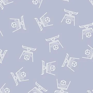 3d hologram line seamless pattern Stock Illustration