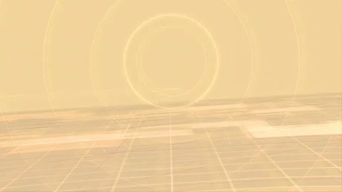 3D Holographic Approaching Forward On Blank Platform 库存影片 265236778