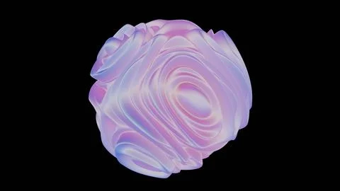 A 3D holographic background designed for creative projects, featuring a loope Stock Illustration