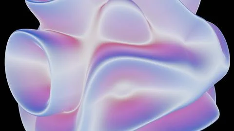 A 3D holographic background designed for creative projects, featuring a loope Stock Illustration