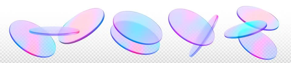 3d holographic podium elements Stock Illustration