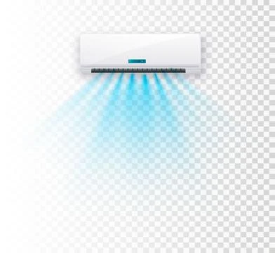 3D home cooling system with temperature control technology. Electronic appliance Stock Illustration