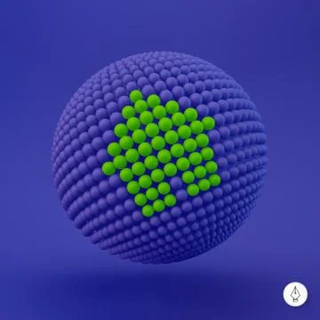 3d home icon. Web sign. Design element. Vector illustration Stock Illustration