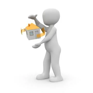3d home Stock Illustration