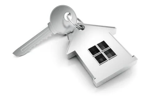 3D home key render concept Stock-Illustration