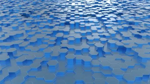 3d honeycomb abstract background Stock-Illustration