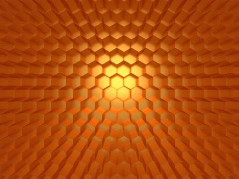3d honeycomb background Stock Illustration