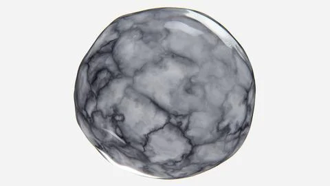 3D horizontal background wallpaper grey marble sphere bubble gloss smooth Stock Illustration