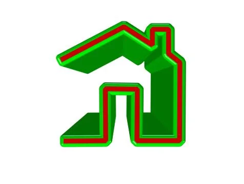 3D House Stock Illustration