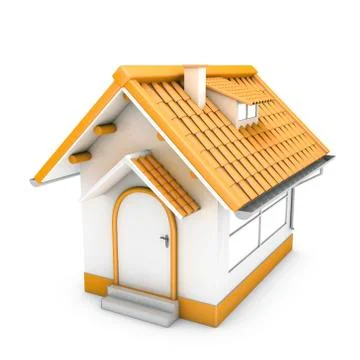 3d house Stock Illustration