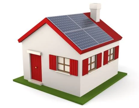 3d house Stock Illustration