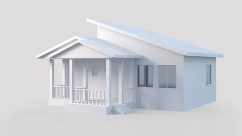 3D House Stock Illustration