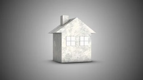 3D House Rotating with Seamless Loop. 3D Home Rotation. 4K Stock Footage 277591303