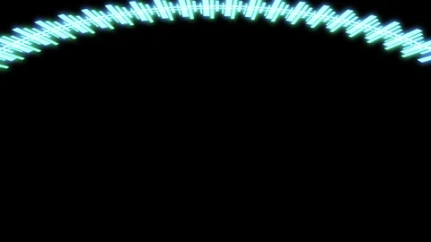 3D HUD Circle Speedometer X60 Degrees L Green Animation Loop Stock Footage 252545614