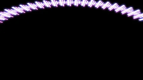 3D HUD Circle Speedometer X60 Degrees L Purple Animation Loop Stock Footage 289446156