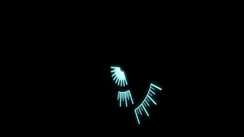 3D HUD Radial Patterns Speedometer Audio Reactive Y50 Degrees S Blue Animation Video stock 282044601