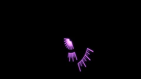 3D HUD Radial Patterns Speedometer Audio Reactive Y50 Degrees S Purple Animation Video stock 303903896