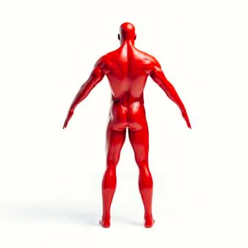 3d human body render Stock Illustration