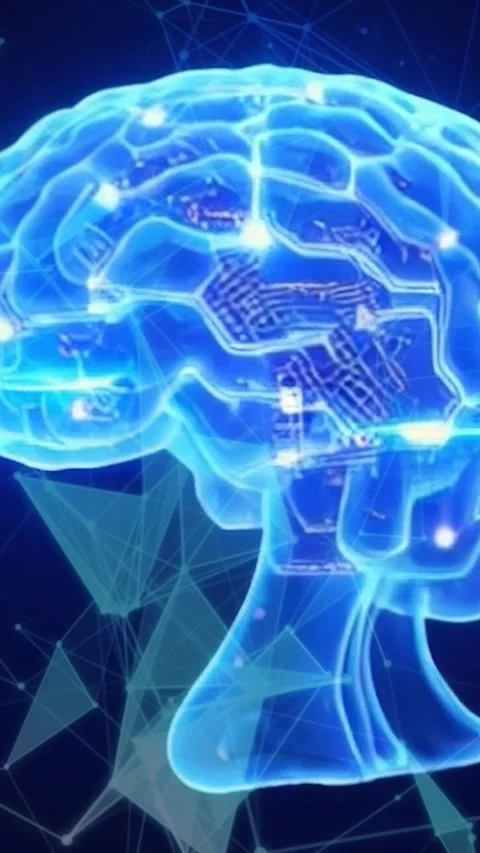3d human brain digital Stock Footage 287066762
