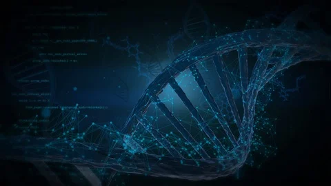 3d human dna structure animation Stock Footage