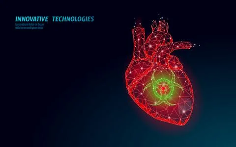 3D human heart attack disorder. Medical depression anxiety cardiac pain Illustrazione stock