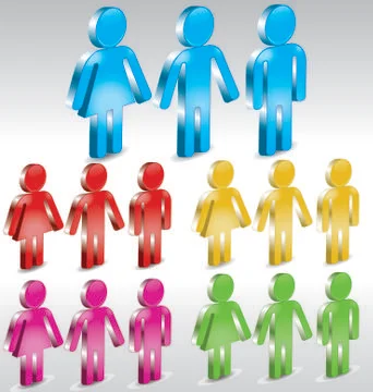 3D human Stock Illustration