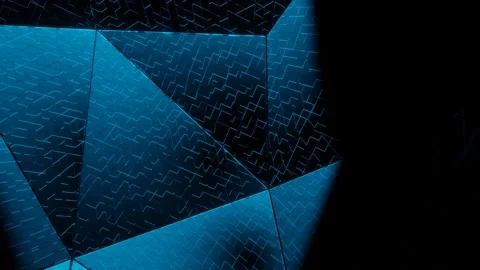 3d hyper cube rotate in virtual space Stock Footage 217684991