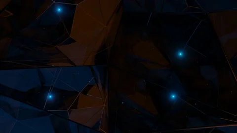 3d hyper cube rotate in virtual space Stock Footage 218125855