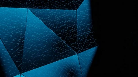 3d hyper cube rotate in virtual space Stock Footage 218125997