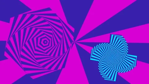 3D Hypnotize Shapes Stock Footage 220358627