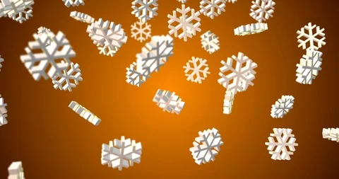 3d ICE symbol falling slow motion Stock Footage 102458919