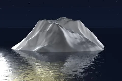 3d iceberg イラスト素材