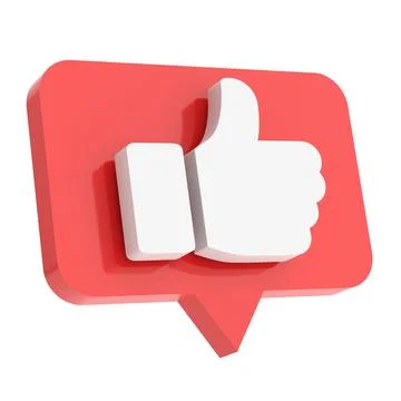 3D like icon. 3D icon. 3D illustration. Stock Illustration