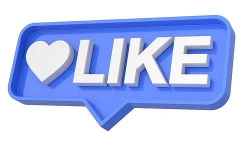 3D like icon. 3D icon. 3D illustration. Stock Illustration