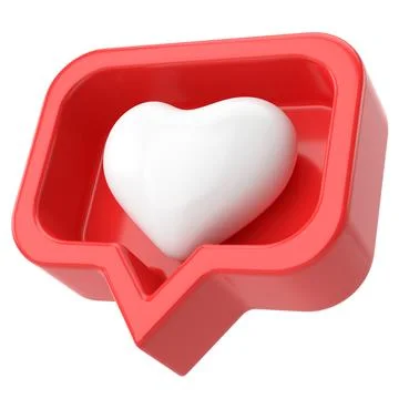 3D like icon. 3D icon. 3D illustration. Stock Illustration