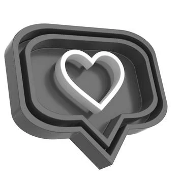 3D like icon. 3D icon. 3D illustration. Stock Illustration