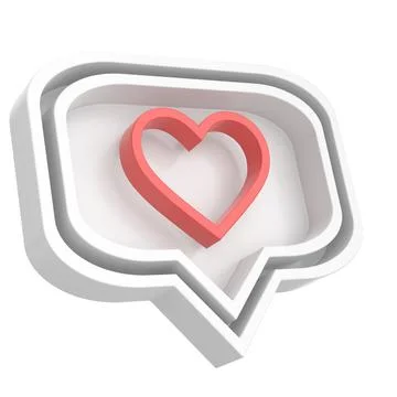 3D like icon. 3D icon. 3D illustration. Stock Illustration
