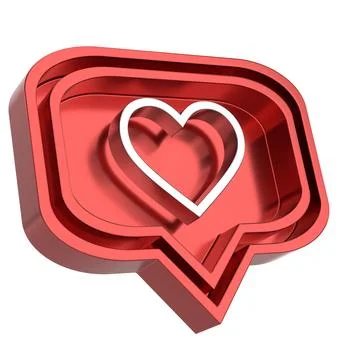 3D like icon. 3D icon. 3D illustration. Stock Illustration